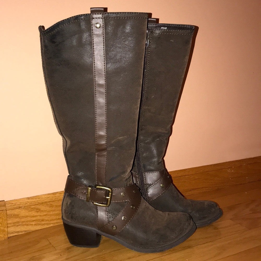 Kensie Boots | 2 inch heel | Brown